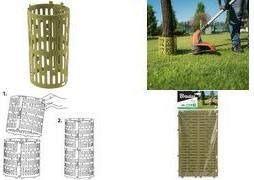 Bradas Baumschutz für Baumstamm, (B)330 x (H)200 mm, grün Abdeckung schützt Baumstämme bei Mähen & vor Nagetieren, - 1 Stück (OBO022033GR)
