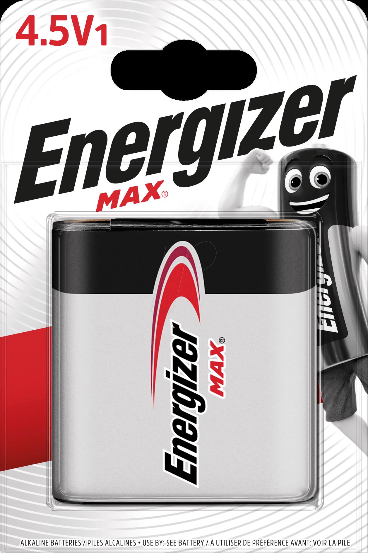 ENERGIZER EN MAX 4.5V1 - MAX, Alkaline-Batterie, 4,5V, 1er-Pack (E301530300)