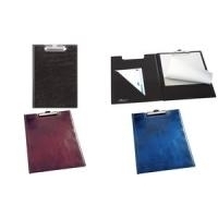 DURABLE Klemmbrett-Mappe, DIN A4, blau, aus Weichfolie mit Kartonverstärkung, große Dreiecktasche im Vorderdeckel (2355-06)