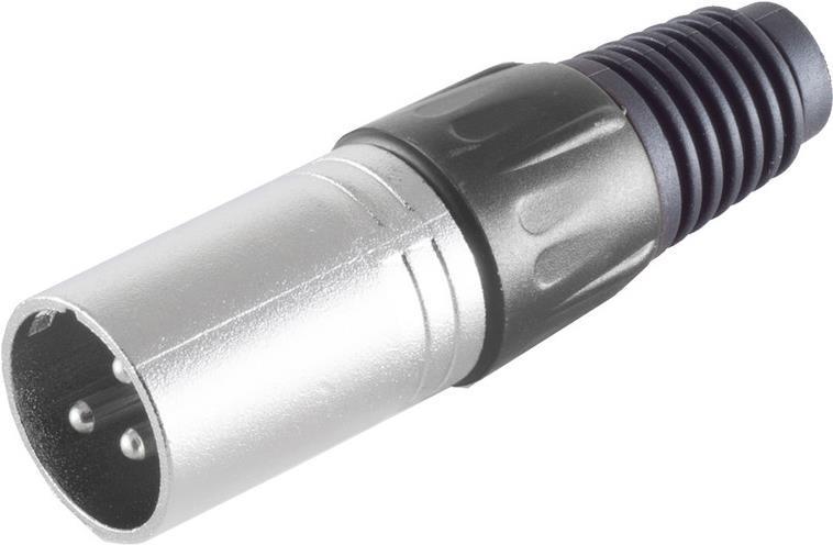 S/CONN maximum connectivity XLR-Stecker, schwarz (55002-S)