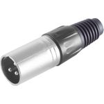 S/CONN maximum connectivity XLR-Stecker, schwarz (55002-S)