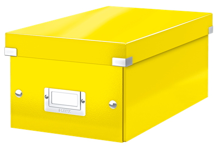 Leitz Click & Store WOW CD-/DVD-Aufbewahrungsbox 40 Disks Gelb Hartplatte (6042-00-16)