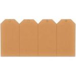 rillprint Warenanhänger, 60 x 120 mm, kraft braun aus Kraftkarton 200 g/qm, zur Handbeschriftung, - 1 Stück (395007)