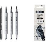 COPIC Marker ciao, 3+1 Set SHADE "Dark Cool Gray" Der Marker zum Layouten, Skizzieren und Illustrieren, - 1 Stück (22075422)