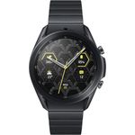 Samsung Galaxy Watch 3 - Titanium - EU-Ware - 45 mm - titanfarben grau - intelligente Uhr mit Gliederarmband - Anzeige 3,6 cm (1.4") - 8GB - 4,3GB - Wi-Fi, NFC, Bluetooth - 43 g (SM-R840NTKAEUE)