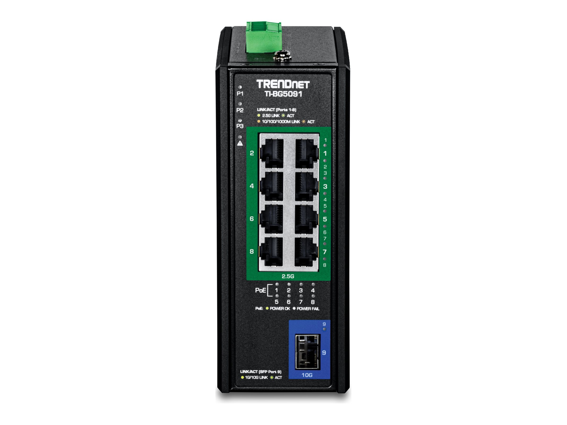 TRENDnet TI-BG5091 8 x 2.5G PoE++ Switch Schwarz
