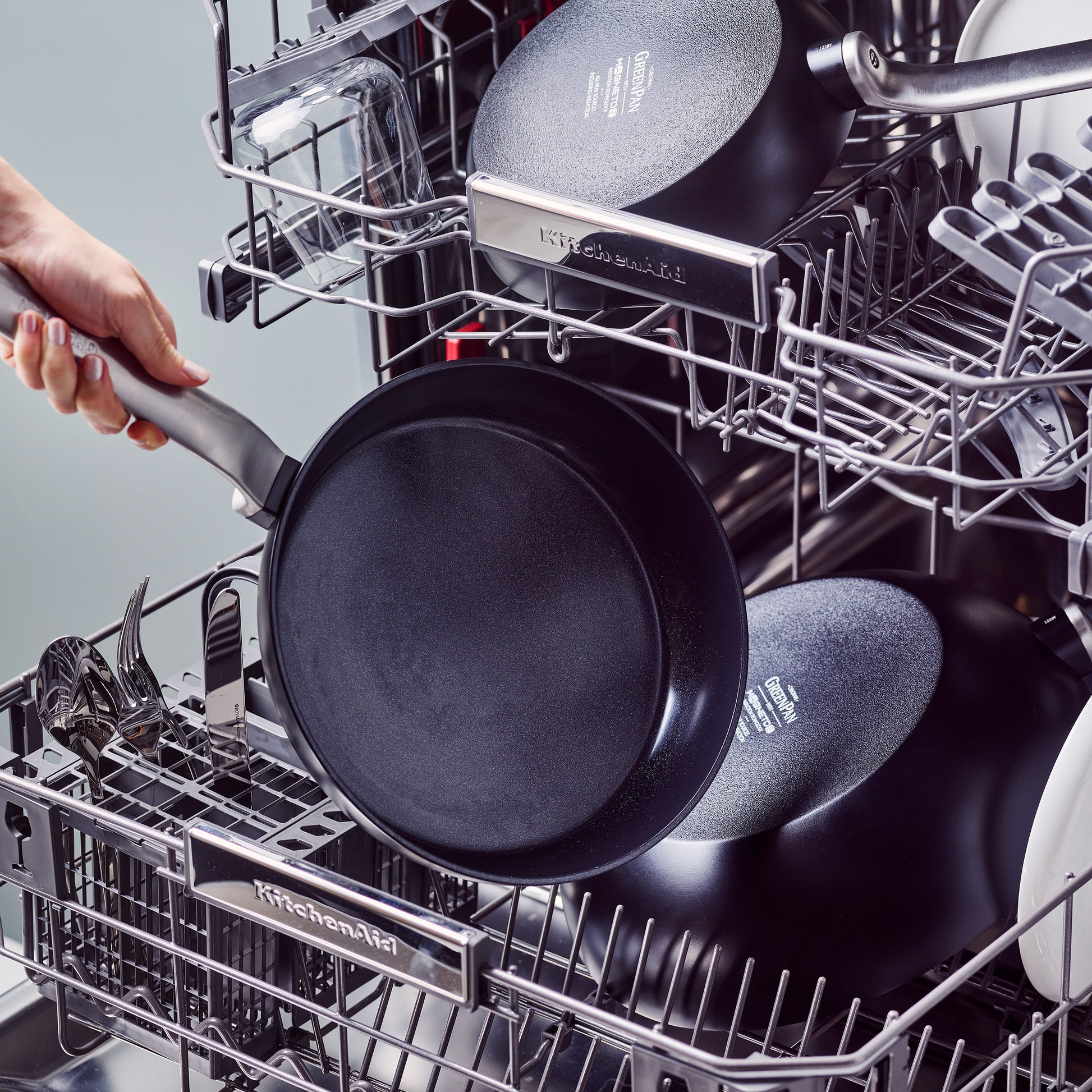 GreenPan Evolution Wok 28 cm Schwarz