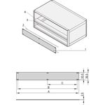 SCHROFF PART.FRONT PANEL 1U 84HP - Rack-Zubehör (20850426)