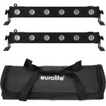 EUROLITE Set 2x LED BAR-6 QCL RGBW + Soft-Bag (20000404)