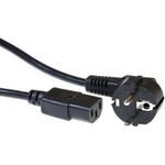 ACT Powercord mains connector CEE7/7 male (angled) - C13 black 1.50 m. Length: 1.5 m Powercord schuko-c13 bk 1.50m (AK5012)