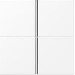 Jung Tastensatz komplett 4-fach LS404TSAWWM (LS404TSAWWM)