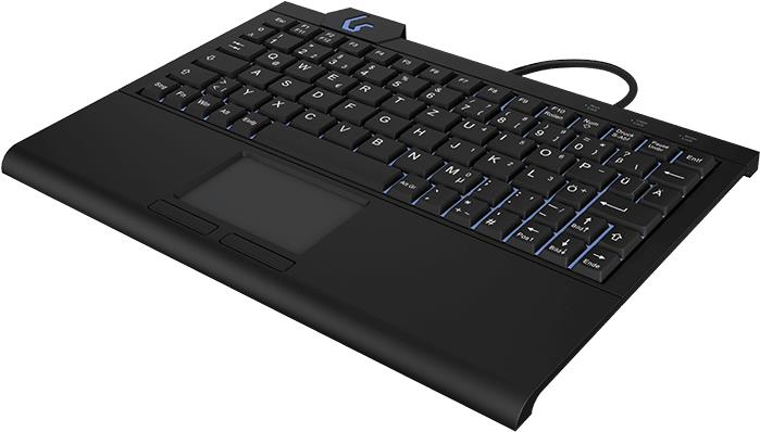 KeySonic KSK-3210ELU (DE) Tastatur USB QWERTZ Deutsch Schwarz (KSK-3210ELU (DE))