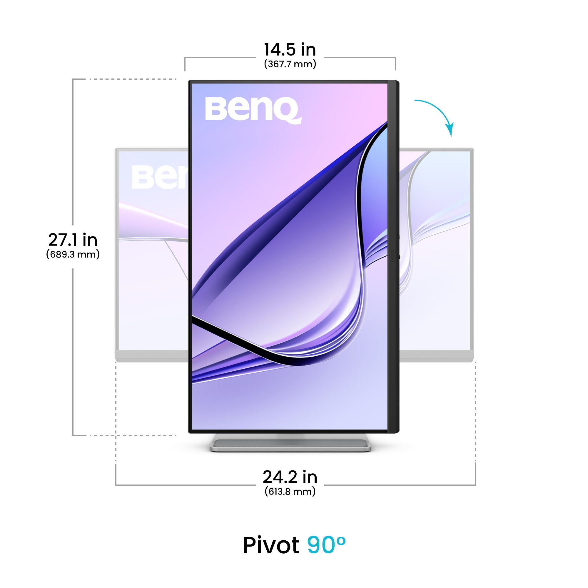 BenQ MA270U 27" 4K UHD LED-Monitor Weiß