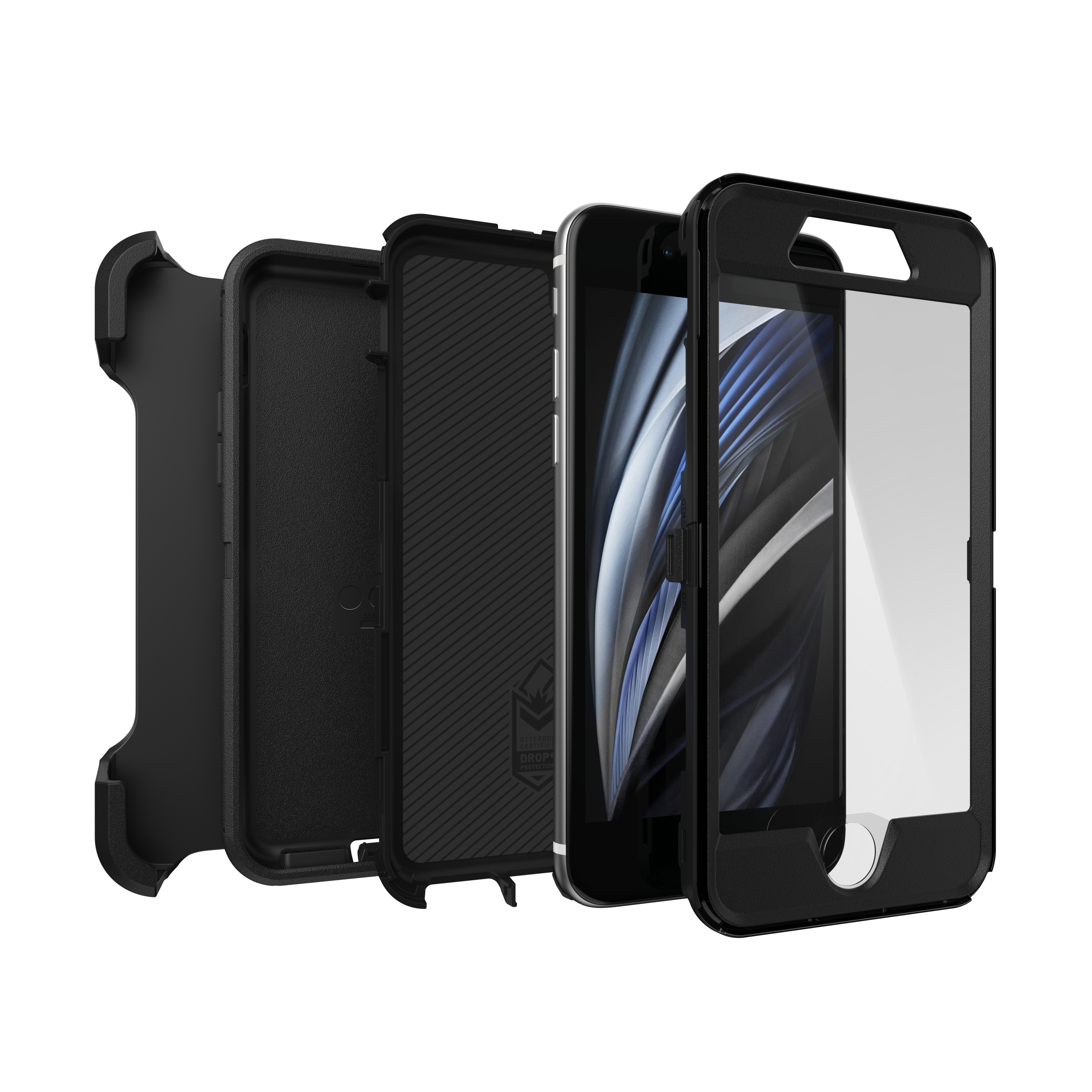 OtterBox Defender Series Schutzhülle für iPhone 7/8/SE (3./2. Gen) 4,7" Schwarz