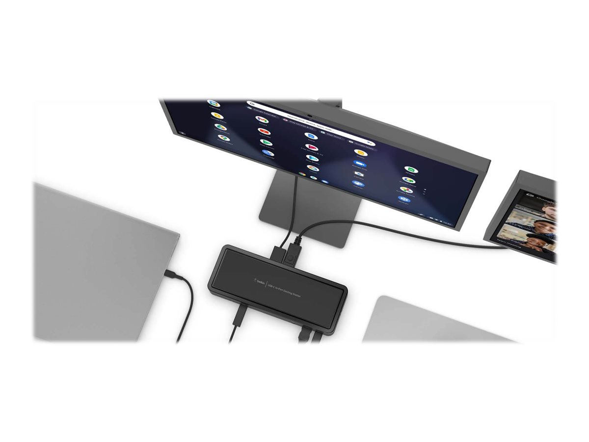 Belkin CONNECT USB-C 14-Port Triple Display Dock Schwarz