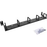 InLine 19" Kabelführungspanel 5 Kunststoffbügel horizontal RAL 9005 (19110J)