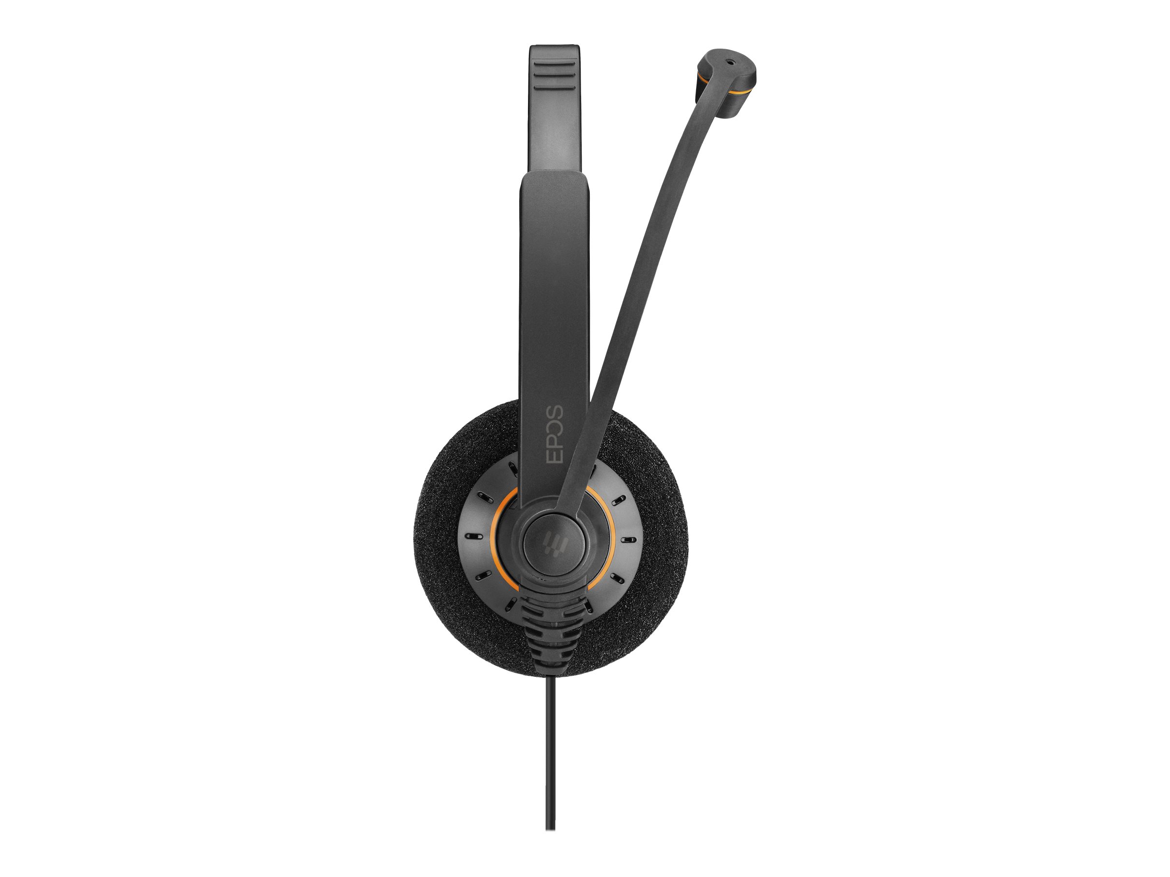 EPOS IMPACT SC 30 USB ML On-Ear Mono Headset Schwarz mit orangefarbenen Akzenten