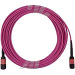 Kompatibles Lenovo AV25 BlueOptics LWL Trunkkabel, MPO/UPC zu MPO/UPC, 5 Meter, Multimode G50/125µm, OM4, Markenfaser, 3.0mm LSZH magenta, 12 Kerne, Typ B, MPO Stecker ohne Pins, inkl. Messprotokoll (AV25-BO)