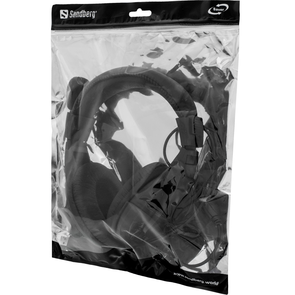 Sandberg Saver USB Headset Large Kabelgebunden Schwarz