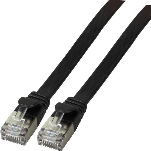 EFB-Elektronik RJ45 Flachpatchkabel Cat.6A U/FTP PVC schwarz 0,25m Hersteller: EFB Elektronik (K5545SW.0,25)