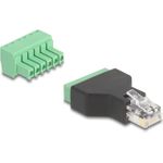 Delock RJ12 Stecker zu Terminalblock Adapter 6 Pin 2-teilig (66590)