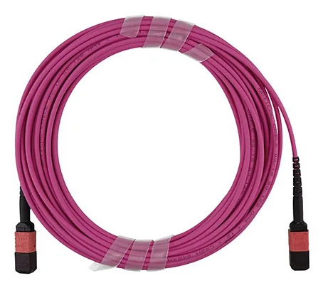 BlueOptics 470-ADBK-BO MPO-MPO Multimode OM4 Patchkabel 3 m Pink