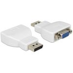 Delock Adapter DisplayPort 1.2 Stecker > VGA Buchse weiß (65568)