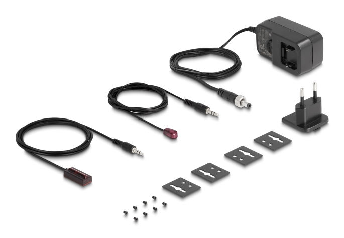 Delock KVM-/Audio-/USB-Extender-Set 65957 HDMI über Cat.6 4K @ 60 Hz 70 m Schwarz