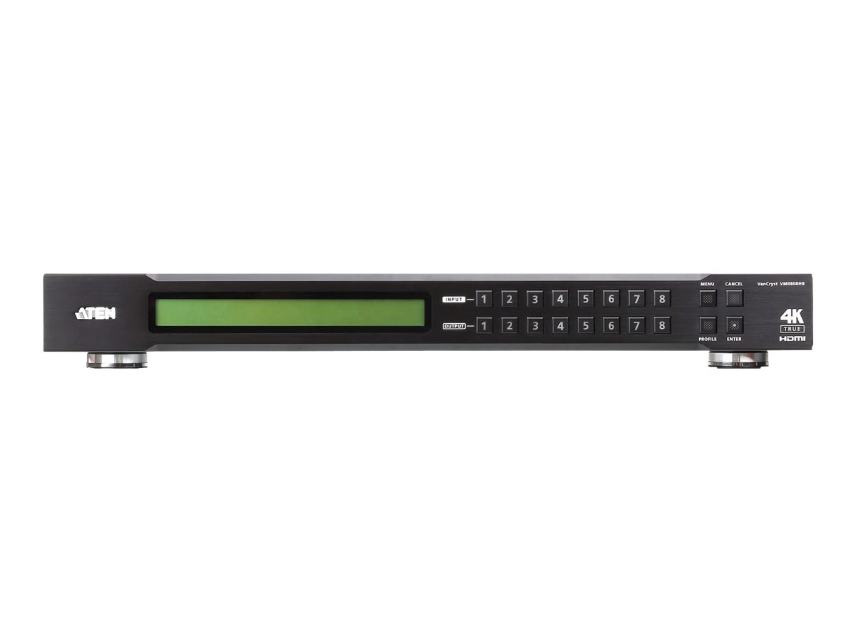 ATEN VanCryst VM0808HB-AT-G 8 x 8 True 4K HDMI Matrix Switch Schwarz