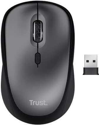 Trust Yvi Plus Kabellose Maus Optisch 1600 DPI RF Wireless Schwarz