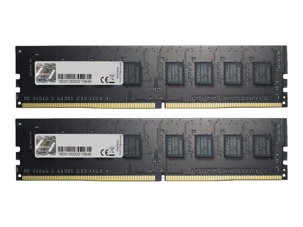 G.Skill Value Series DDR4 16 GB RAM Kit 2x8 GB 2666 MHz CL19 Schwarz