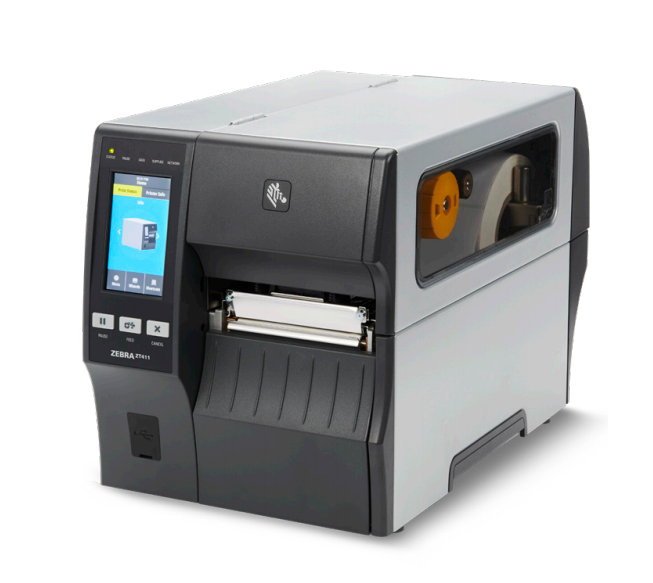 Zebra ZT400 Series ZT411 Etikettendrucker Thermotransfer 300 dpi RFID USB RS232 Ethernet Bluetooth Schwarz/Grau