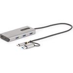 StarTech.com USB-C Multiport Adapter w/Attached USB-C to USB-A Dongle, Dual HDMI (4K30Hz/1080p60Hz), 3x USB-A, Mini Laptop Docking Station, Travel Dock, 1,3ft/40cm Cable (167B-USBC-MULTIPORT)
