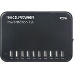RealPower Power Station 120 Schwarz Indoor (321132)