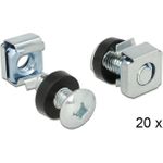 DeLOCK Regalschrauben, Muttern und Unterlegscheiben (M6) (42420)