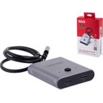 Unitek Zwei-Wege Signalschalter USB-C, 2 in 1 out 4K (D1078A)
