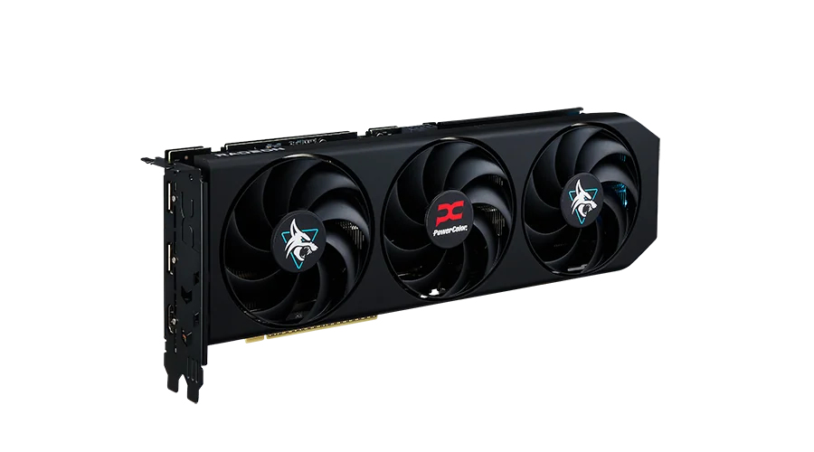 PowerColor Hellhound Radeon RX 9060 XT 16 GB OC Grafikkarte Schwarz