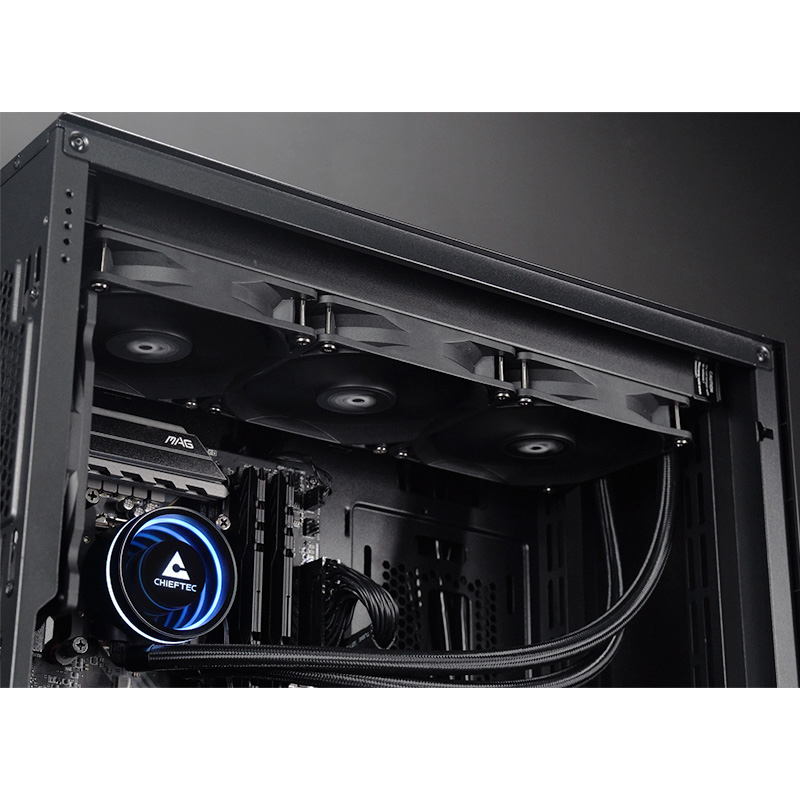 Chieftec Iceberg 360 DARK 360 mm Prozessor-Flüssigkeitskühlsystem Schwarz