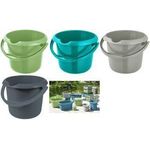 keeeper Putzeimer "mika eco", rund, 5 Liter, stone grey aus 100% Recyclingkunststoff, ergonomisch geformter Henkel, - 1 Stück (1170515000000)