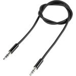 SpeaKa Professional SP-7870040 Klinke Audio Anschlusskabel [1x Klinkenstecker 3.5 mm - 1x Klinkenstecker 3.5 mm] 0.50 m Schwarz SuperSoft-Ummantelung (SP-7870040)