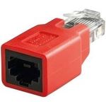 Wentronic Goobay CAT 5e RJ45 Verbinder/Kupplung, crossover - bis 100 MHz-Netzwerke (68912)