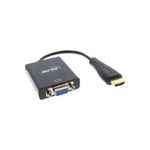 InLine® Dongle Konverter HDMI zu VGA, mit Audio, Eingang HDMI, Ausgang VGA und Stereo Audio (65003)