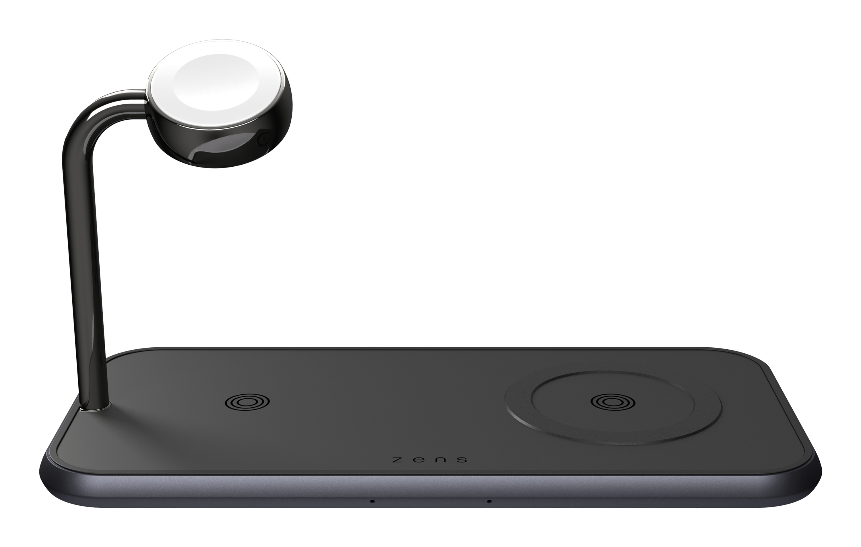ZENS Dual+Watch Aluminium Wireless Charger 20W Magnetisch Qi Schwarz