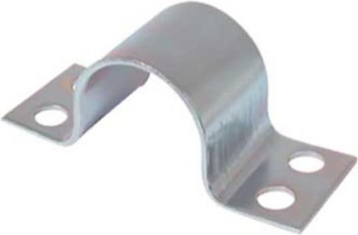 S/CONN maximum connectivity Mastschelle, Stahl verzinkt, mit Zusatzklemmriefen, Rohr 40 - 42 mm (89855)