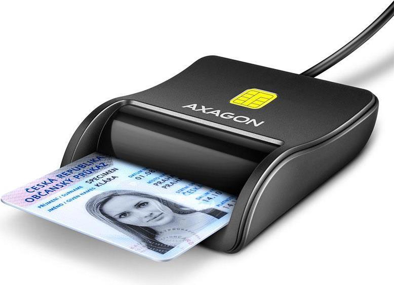 AXAGON CRE-SM3N USB Smart Card FlatReader (CRE-SM3N)