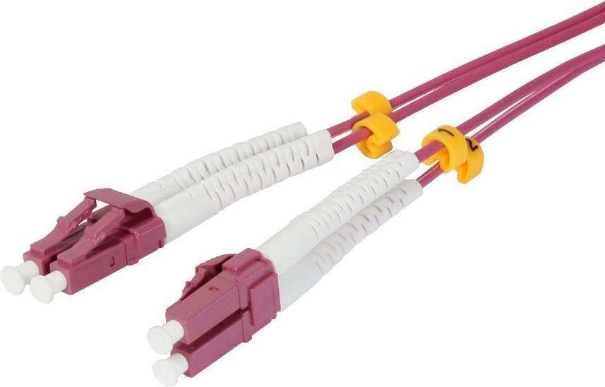 Synergy 21 S217021 Glasfaserkabel 1 m 2x LC OM4 Bordeaux - Weiß (S217021)