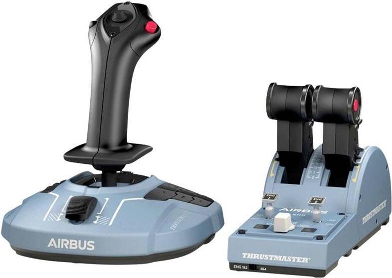 Thrustmaster TCA Officer Pack Airbus Edition Sidestick und Throttle Quadrant Schwarz/Blau