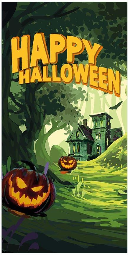 EUROPALMS Halloween Banner, Geisterwald, 90x180cm (80164206)