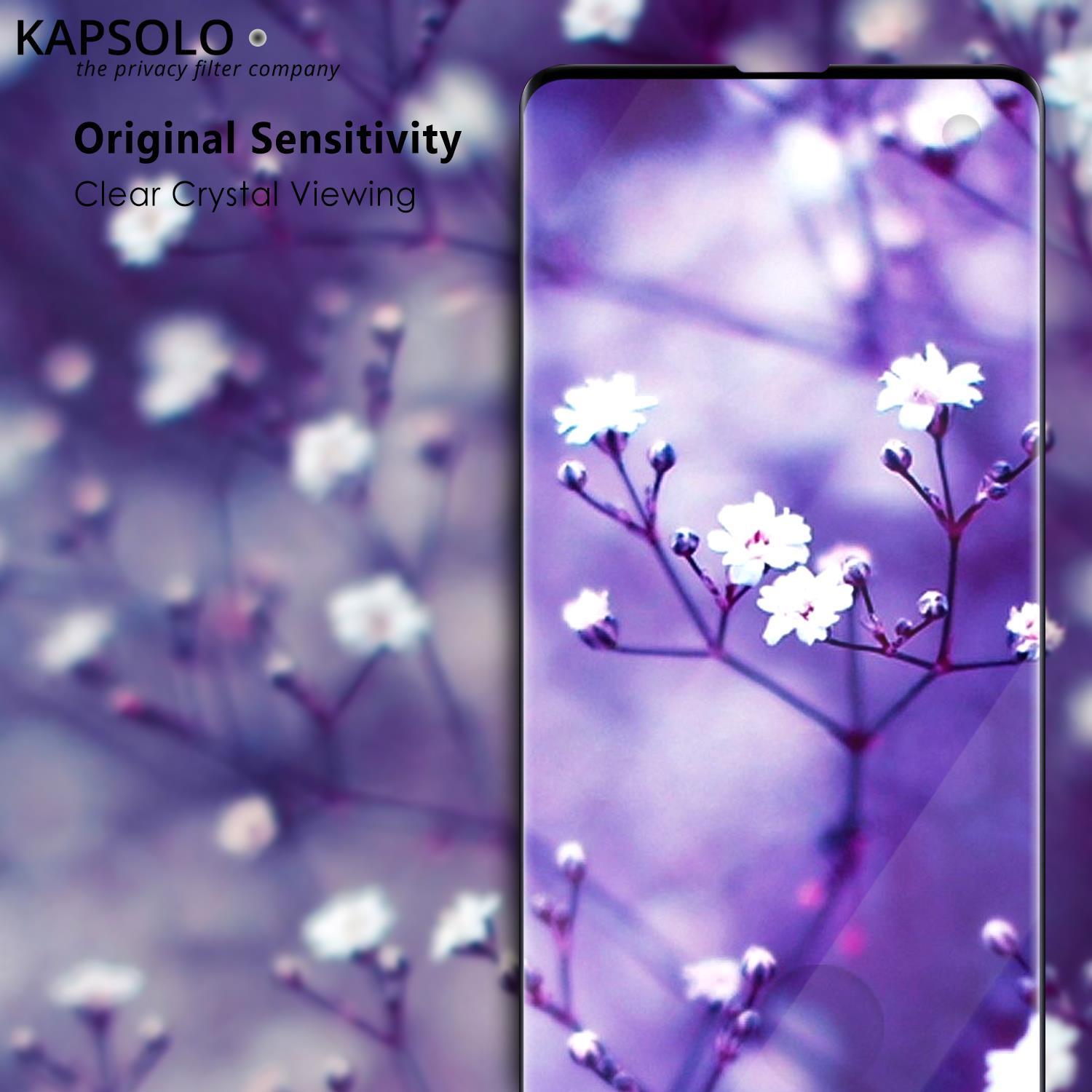 KAPSOLO Displayschutzglas 3D schutzglas für Apple iPhone X KAPSOLO Displayschutzglas, vollflächiges