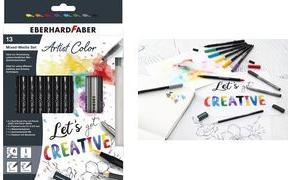 EBERHARD FABER Mixed-Media Set Artist Color, 13er Set Inhalt: 8x Doppelfasermaler Artist Color Dual Brush Pen, - 1 Stück (558213)